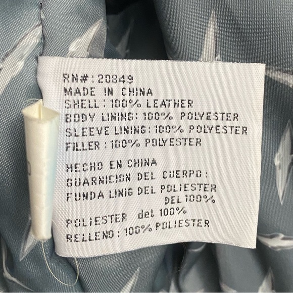 Vintage Mack Truck Men’s Black Quilted Embossed Leather Bomber Jacket Size XXL - Picture 13 of 13